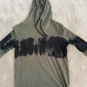 Express Olive and Black Hoodie